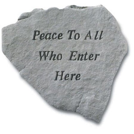 KAY BERRY INC Kay Berry- Inc. 65620 Peace To All Who Enter Here - Memorial - 14.25 Inches x 12 Inches 65620